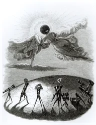 Die Sonne umarmt den Mond: Sonnenfinsternis, Illustration aus 